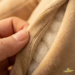 Close up of-plush filling and stitching details