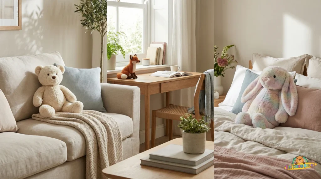 Overview of different stuffed animals used for different purposes